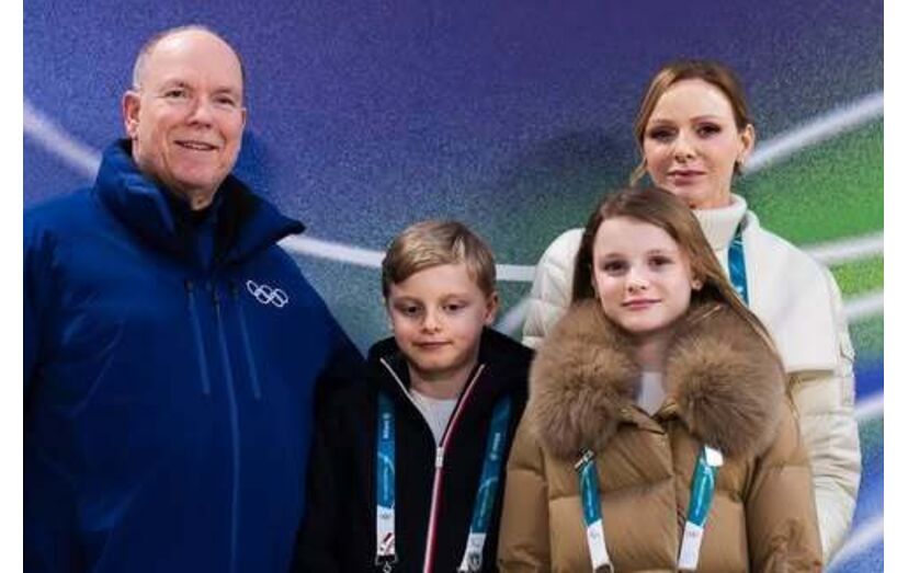 A família real monegasca nos Jogos Olímpicos Milano Cortina