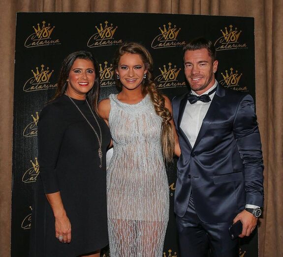 Catarina Madureira com os pais, Sandra e Ferando Madureira