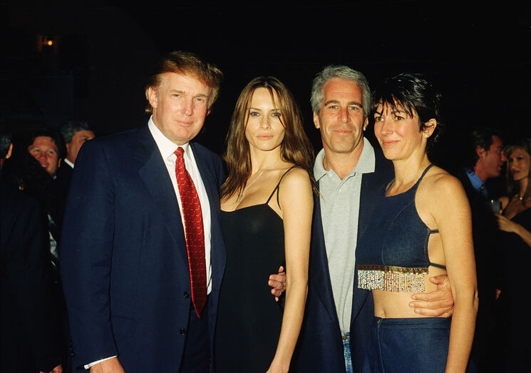 Melania e Donal Trump, Jeffrey Epstein, Ghislaine Maxwell