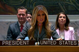 Em 80 anos de história nunca tinha acontecido: Melania Trump, a primeira primeira-dama a presidir a uma reunião do Conselho de Segurança da ONU