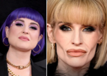 Kelly Osbourne em 2020 (esq) e no passado dia 28 de fevereiro (dir)