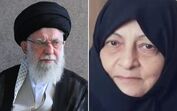 Mansoureh Khojasteh Bagherzadeh, mulher de Ali Khamenei, faleceu dois dias depois do marido