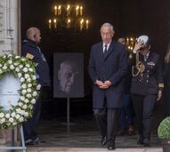 Marcelo Rebelo de Sousa no funeral de António Lobo Antunes, no Mosteiro dos Jerónimos