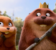 Dois castores de Saltitões cativam com humor e magia, sucesso infantil da Disney