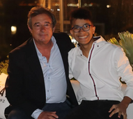 Luís Aleluia com o filho, João