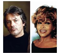 Françoise Hardy, Alain Delon, Tina Turner