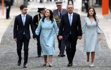 António José Seguro com a família no Palácio de Belém