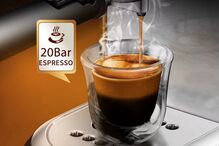 Cafeteira expresso de 20 bar para café moído e cápsulas