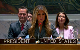 Em 80 anos de história nunca tinha acontecido: Melania Trump, a primeira primeira-dama a presidir a uma reunião do Conselho de Segurança da ONU