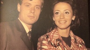 António Lobo Antunes com a primeira mulher, Maria José Xavier da Fonseca e Costa