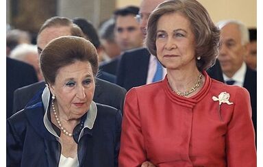 Margarita de Borbón e a cunhada, Sofia