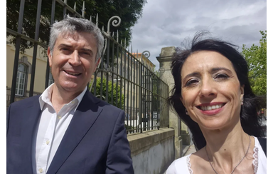 José Luís Carneiro, a mulher Goreti 