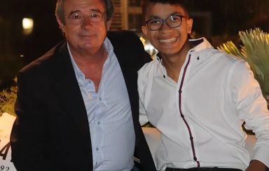 Luís Aleluia com o filho, João