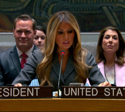 Em 80 anos de história nunca tinha acontecido: Melania Trump, a primeira primeira-dama a presidir a uma reunião do Conselho de Segurança da ONU