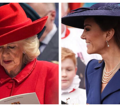 Kate Middletton e Camilla Parker-Bowles voltam a dar sinais de que não se entendem... e que só se suportam em nome da coroa 