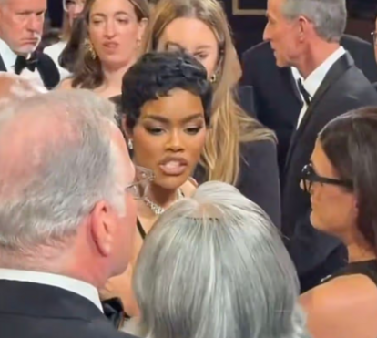Confronto tenso! Atriz Teyana Taylor apanhada em discussão feia nos Óscares