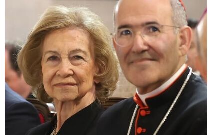 Rainha emérita Sofia e Cardeal José Tolentino de Mendonça