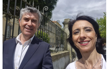 José Luís Carneiro, a mulher Goreti 