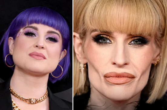 Kelly Osbourne em 2020 (esq) e no passado dia 28 de fevereiro (dir)