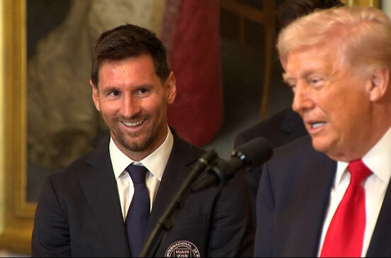 A comparação de Donald Trump entre Messi a Pelé durante cerimónia na Casa Branca  