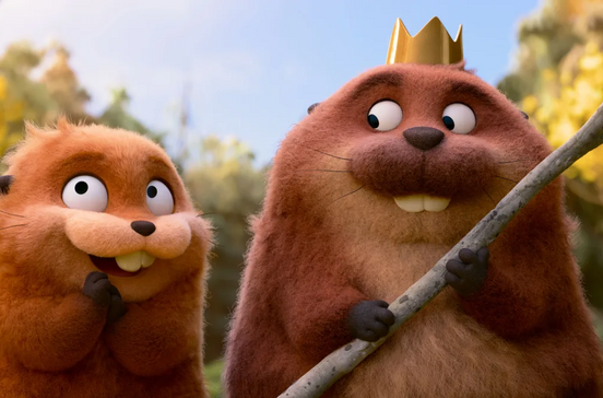 Dois castores de Saltitões cativam com humor e magia, sucesso infantil da Disney