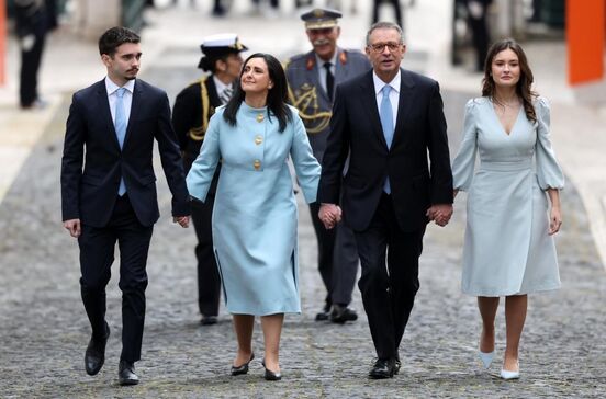 António José Seguro com a família no Palácio de Belém