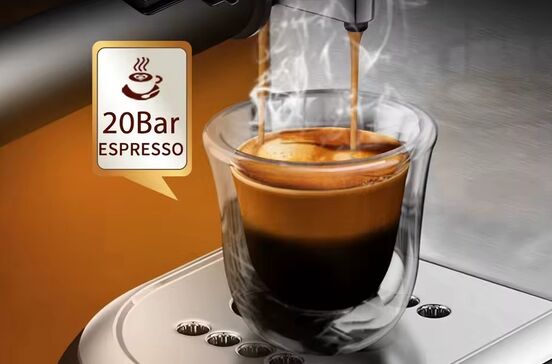 Cafeteira expresso de 20 bar para café moído e cápsulas