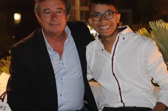 Luís Aleluia com o filho, João