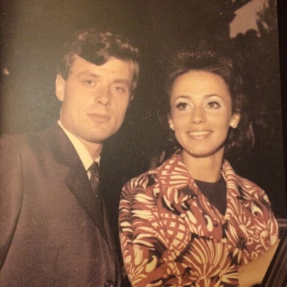 António Lobo Antunes com a primeira mulher, Maria José Xavier da Fonseca e Costa