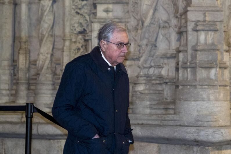 Eduardo Marçal Grilo nas cerimónias fúnebres de António Lobo Antunes no Mosteiro dos Jerónimos