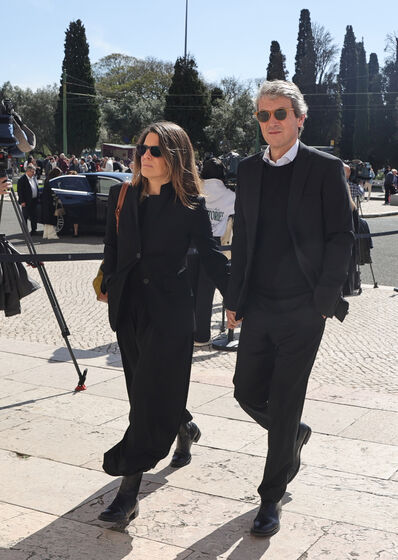 O jornalista João Ferreira e a mulher, Raquel Luís