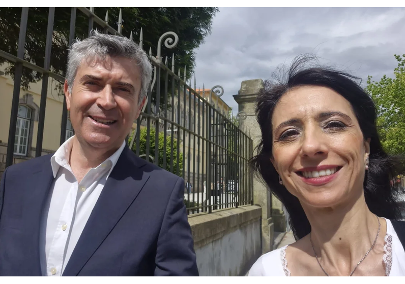 José Luís Carneiro, a mulher Goreti 