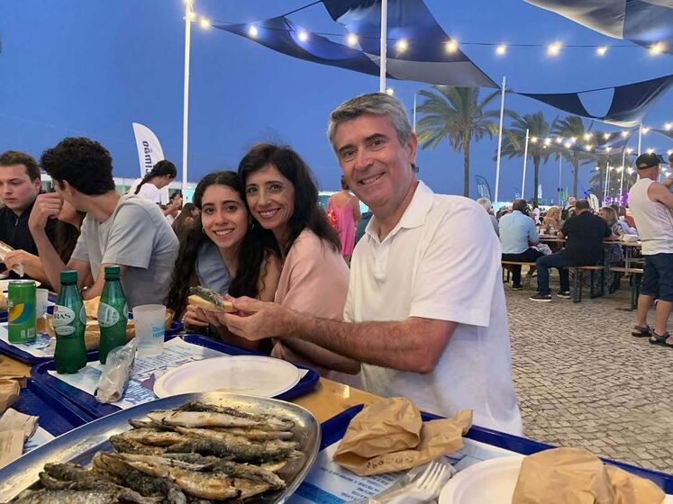 José Luís Carneiro, a mulher Goreti 