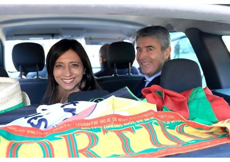 José Luís Carneiro, a mulher Goreti 