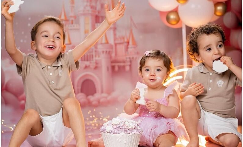 Mafalda com os irmãos, Dinis e Duarte