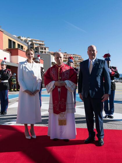 Papa Leão XIV, princesa Charlene, príncipe Alberto