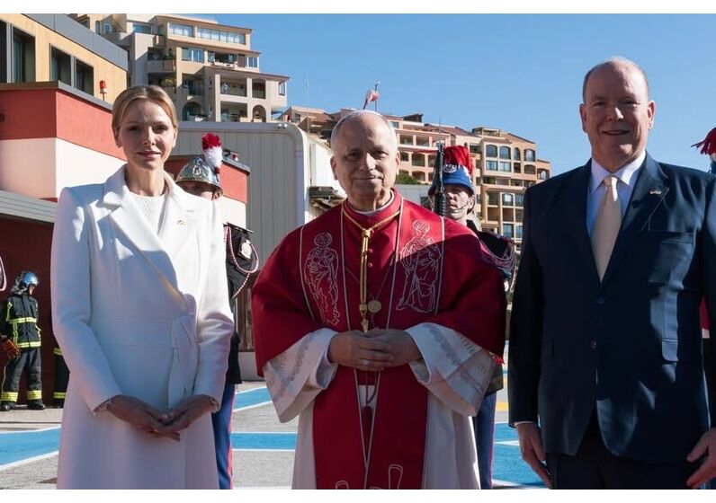 Princesa Charlene, Papa Leão XIV, Príncipe Alberto