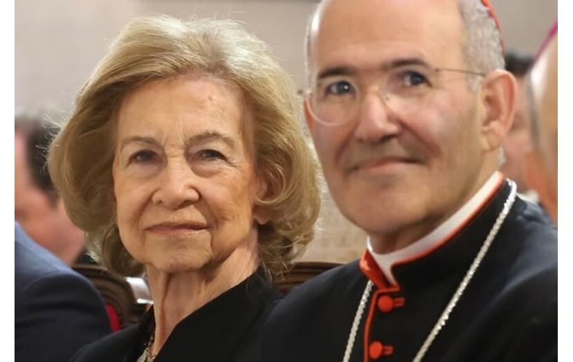 Rainha emérita Sofia e Cardeal José Tolentino de Mendonça