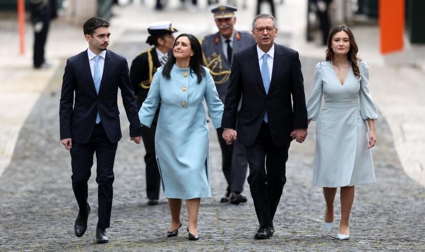 António José Seguro com a família no Palácio de Belém