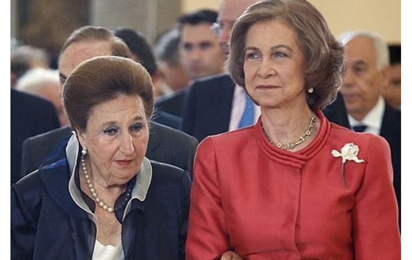 Margarita de Borbón e a cunhada, Sofia