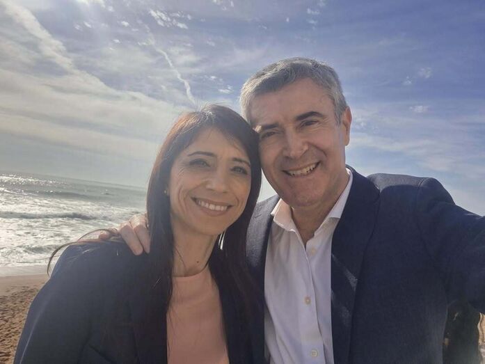 José Luís Carneiro, a mulher Goreti 