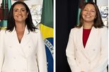 A elegância requintada de Margarida Maldonado Freitas ao lado de Janja da Silva, mulher do presidente Lula