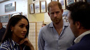 Harry e Meghan encontram-se com sobreviventes do ataque na praia de Bondi, Austrália.
