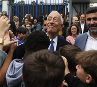 Marcelo Rebelo de Sousa na Escola Secundária Adolfo Portela