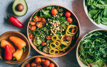 Alimentos saudáveis para uma dieta equilibrada e perda de peso.
