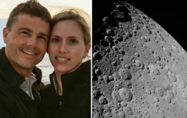 Emoção no espaço. Astronautas batizam cratera da Lua com o nome da mulher do comandante, que morreu de cancro