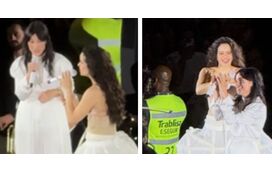 Momento arrepiante no Meo Arena: Carminho sobe ao palco e canta 'Memória' com Rosalía