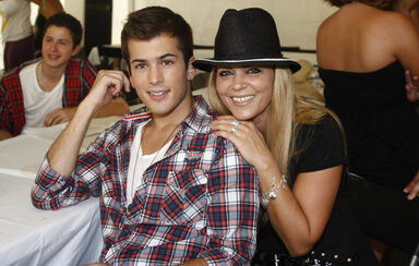 David Carreira com a mãe, Fernanda Antunes