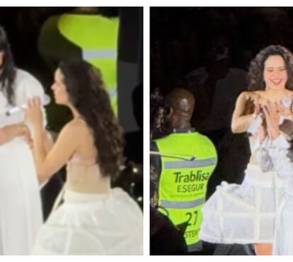 Momento arrepiante no Meo Arena: Carminho sobe ao palco e canta 'Memória' com Rosalía