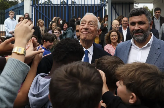 Marcelo Rebelo de Sousa na Escola Secundária Adolfo Portela